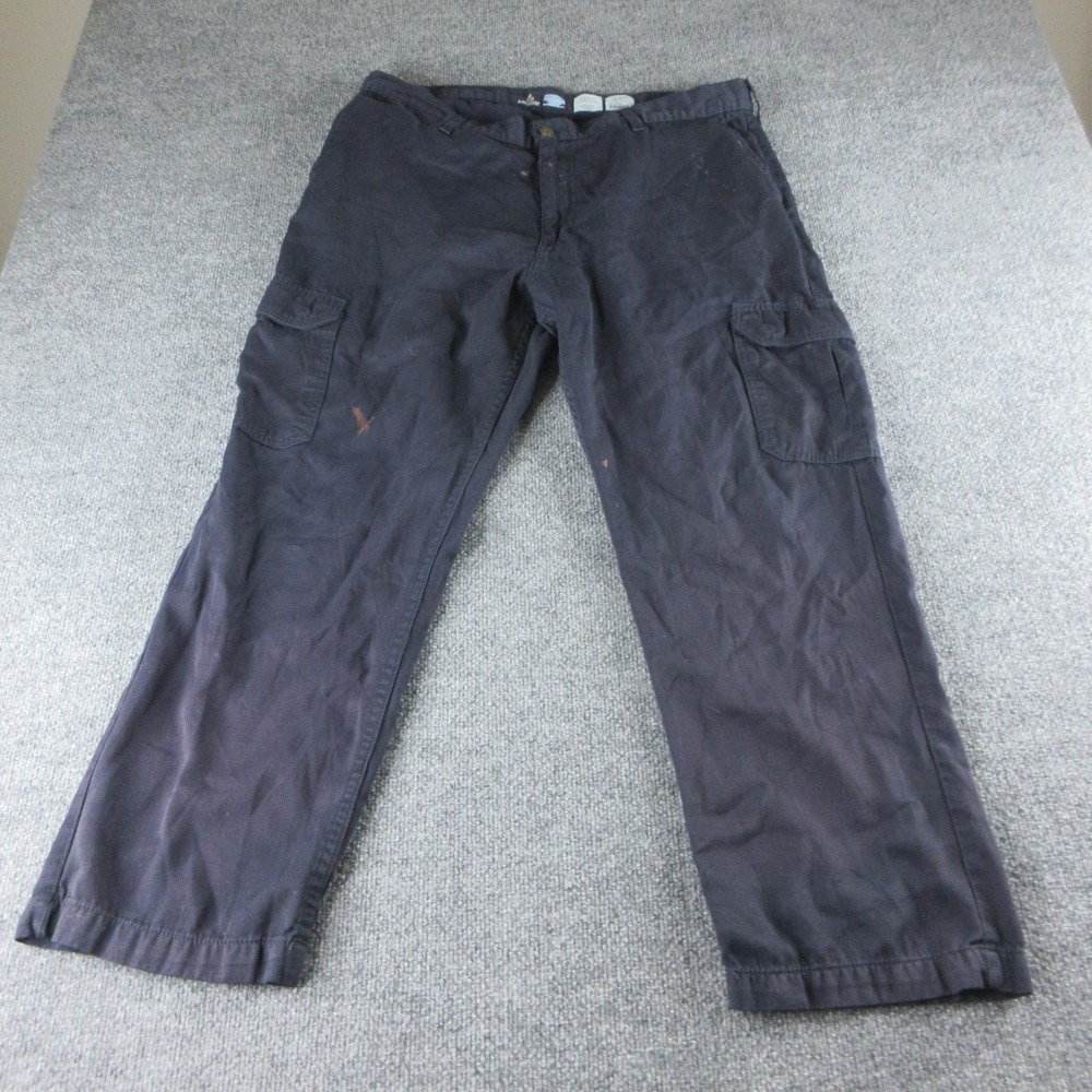 Lapco FR Cargo Pants Mens 36x30 Blue Flame Resistant CAT 2‎ Workwear Canvas